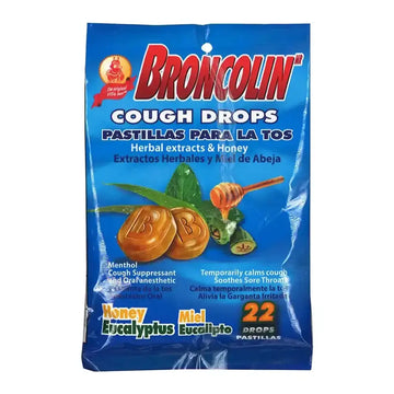 Wholesale Broncolin Honey Eucalyptus Bag 22ct- Stock up at Mexmax INC for great deals